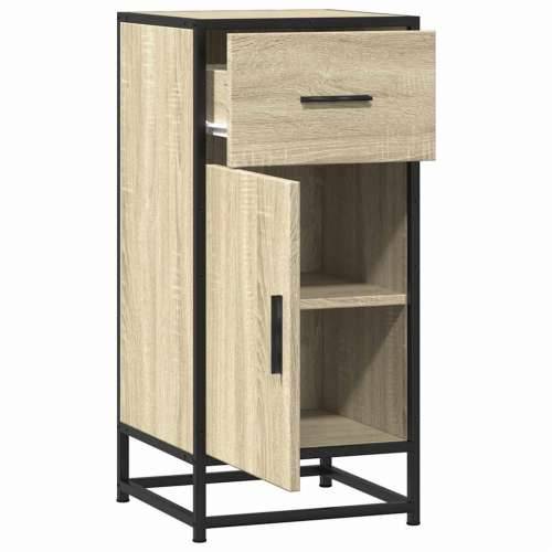 Komoda boja hrasta 35,5 x 35 x 76 cm konstruirano drvo i metal - sonoma hrast 1 Cijena