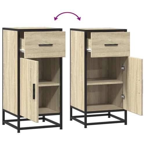 Komoda boja hrasta 35,5 x 35 x 76 cm konstruirano drvo i metal - sonoma hrast 1 Cijena