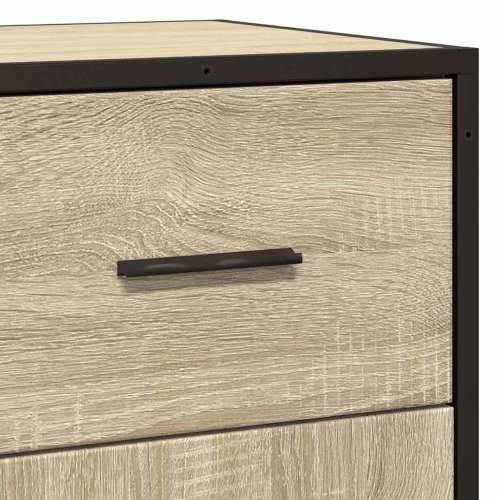 Komoda boja hrasta 35,5 x 35 x 76 cm konstruirano drvo i metal - sonoma hrast 1 Cijena