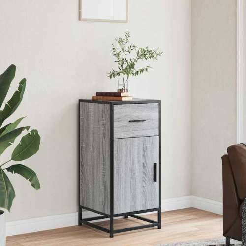 Komoda boja hrasta sonome 35,5x35x76 cm konstruirano drvo metal - Sivi hrast sonoma 1 Cijena