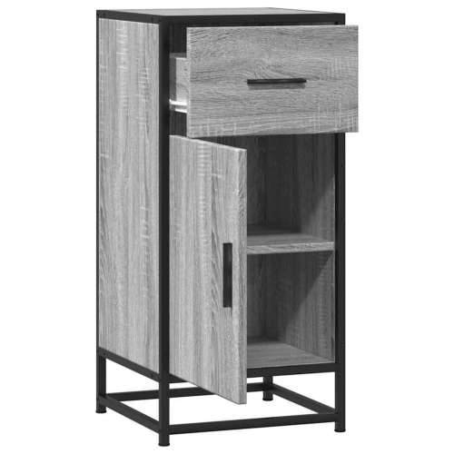 Komoda boja hrasta sonome 35,5x35x76 cm konstruirano drvo metal - Sivi hrast sonoma 1 Cijena