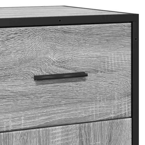 Komoda boja hrasta sonome 35,5x35x76 cm konstruirano drvo metal - Sivi hrast sonoma 1 Cijena