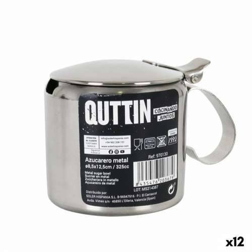 Zdjela za Šećer Quttin Quttin 325 ml 8,5 x 12,5 cm Metal 11 x 7,7 x 8 cm (12 kom.) Cijena