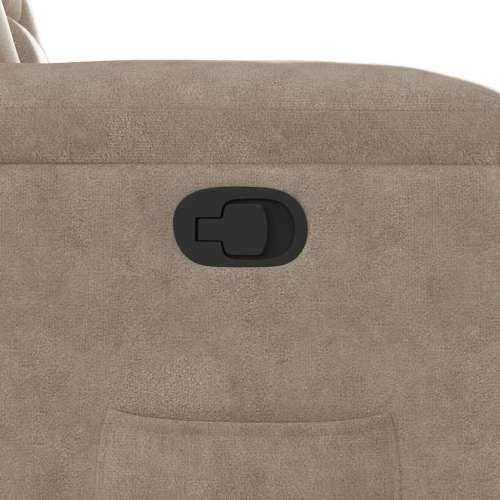 Naslonjač na podizanje smeđesivi od mikrovlakana - Sivo-smeđa 1 manual reclining function Ne Cijena