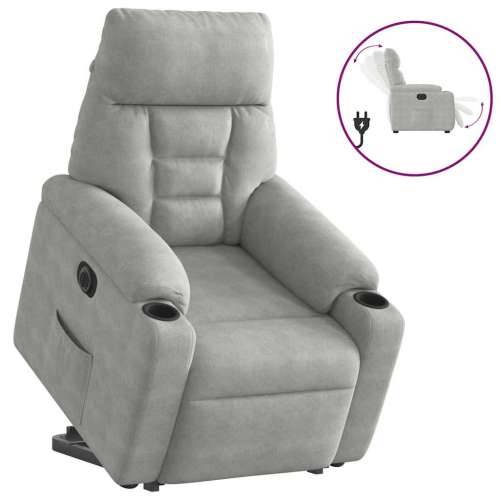 Električni naslonjač na podizanje svijetlosivi - Svjetlosiva 1 electric reclining function Ne Cijena