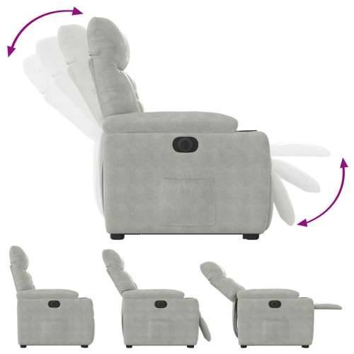 Električni naslonjač na podizanje svijetlosivi - Svjetlosiva 1 electric reclining function Ne Cijena