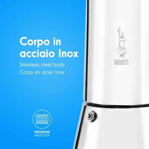 Talijanska Moka za Kavu Bialetti 0007254 Srebrna Nehrđajući Čelik 4 Tasītes 200 ml Cijena