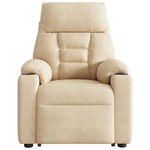 Električni naslonjač na podizanje krem od mikrovlakana - Krema 1 electric reclining function Ne Cijena