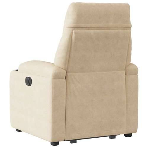 Električni naslonjač na podizanje krem od mikrovlakana - Krema 1 electric reclining function Ne Cijena