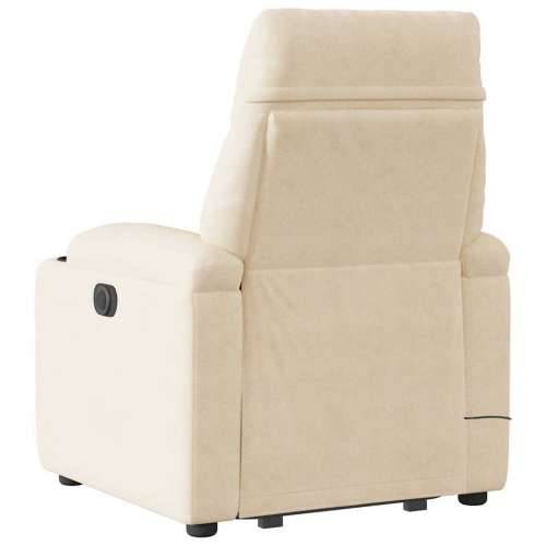 Električni Masažni naslonjač - Masažna fotelja na podizanje bež od mikrovlakana - Bež 1 electric reclining function Da Cijena