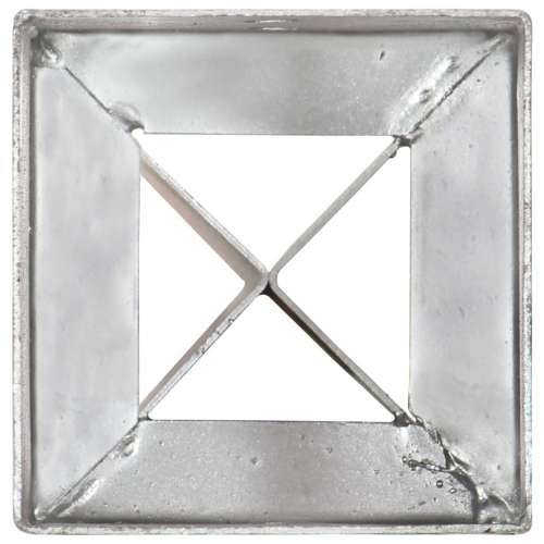 Šiljci za tlo 12 kom srebrni 10 x 10 x 91 cm pocinčani čelik - 10 x 10 x 91 cm 12 Cijena