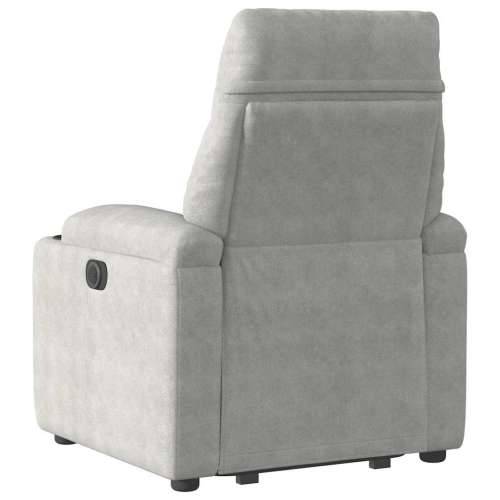 Naslonjač na podizanje svijetlosivi od mikrovlakana - Svjetlosiva 1 manual reclining function Ne Cijena