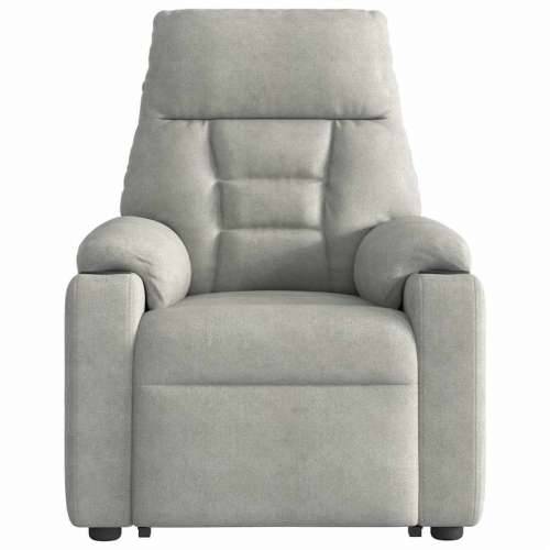Naslonjač na podizanje svijetlosivi od mikrovlakana - Svjetlosiva 1 manual reclining function Ne Cijena