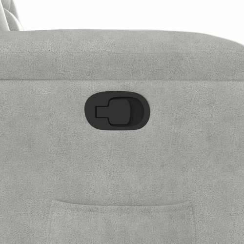 Naslonjač na podizanje svijetlosivi od mikrovlakana - Svjetlosiva 1 manual reclining function Ne Cijena