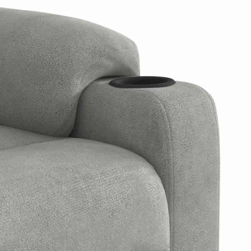 Naslonjač na podizanje svijetlosivi od mikrovlakana - Svjetlosiva 1 manual reclining function Ne Cijena