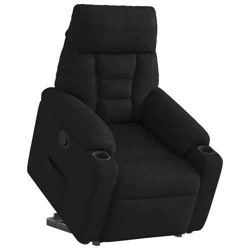 Naslonjač na podizanje crni od mikrovlakana - Crna 1 manual reclining function Ne Cijena