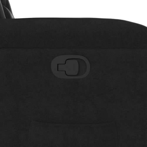 Naslonjač na podizanje crni od mikrovlakana - Crna 1 manual reclining function Ne Cijena