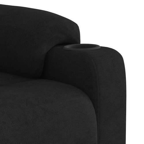 Naslonjač na podizanje crni od mikrovlakana - Crna 1 manual reclining function Ne Cijena
