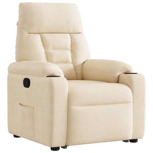 Naslonjač na podizanje bež od mikrovlakana - Bež 1 manual reclining function Ne Cijena