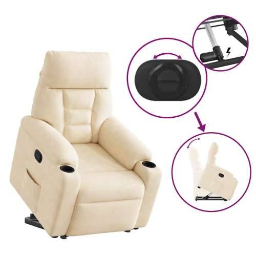 Naslonjač na podizanje bež od mikrovlakana - Bež 1 manual reclining function Ne Cijena