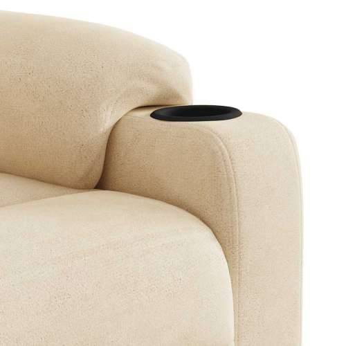 Naslonjač na podizanje bež od mikrovlakana - Bež 1 manual reclining function Ne Cijena