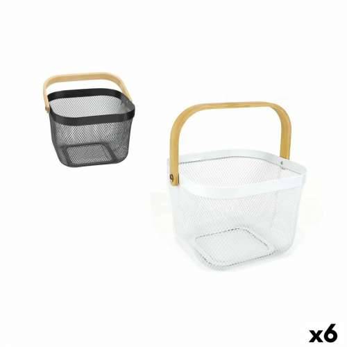 Višenamjenska Košara Confortime Metal Drvo 25 x 26 x 18 cm (6 kom.) Cijena