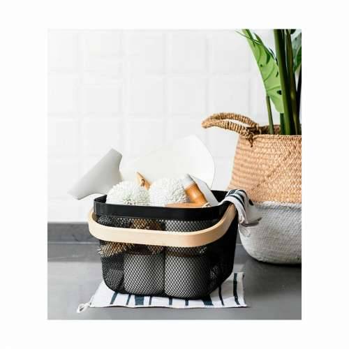 Višenamjenska Košara Confortime Metal Drvo 25 x 26 x 18 cm (6 kom.) Cijena