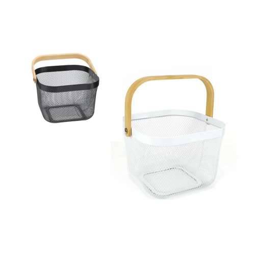 Višenamjenska Košara Confortime Metal Drvo 25 x 26 x 18 cm (6 kom.) Cijena