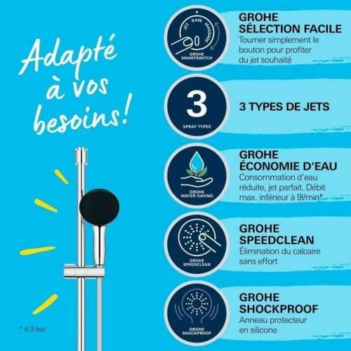Stup za tuširanje Grohe Vitalio Start 110 Plastika Cijena