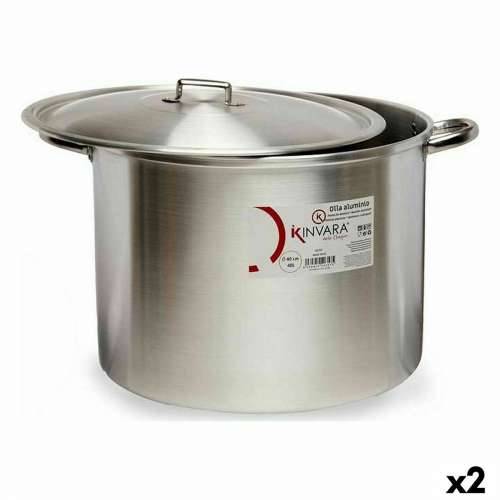 Lonac s Poklopcem Srebrna Aluminij 53 x 34 x 43 cm (2 kom.) Cijena