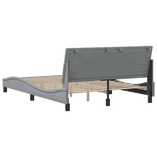 Okvir za krevet bez madraca svjetlosivi 140x200 cm od tkanine - Svjetlosiva 140 x 200 cm Cijena