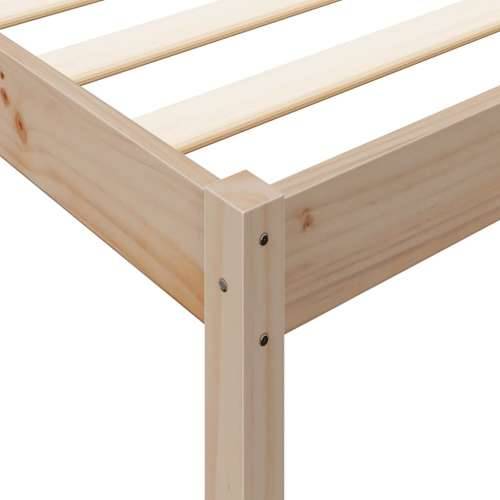 Krevet s regalom za knjige bez madraca 120x190 cm od borovine - Prirodna 120 x 190 cm Cijena