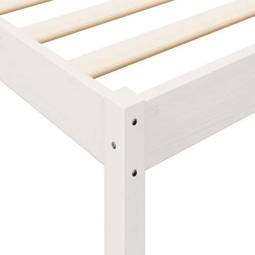 Krevet s regalom za knjige bez madraca bijeli 75x190cm borovina - Bijela 75 x 190 cm Cijena