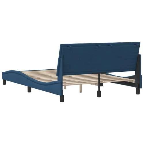 Okvir za krevet bez madraca plavi 140 x 200 cm od tkanine - Plava 140 x 200 cm Cijena
