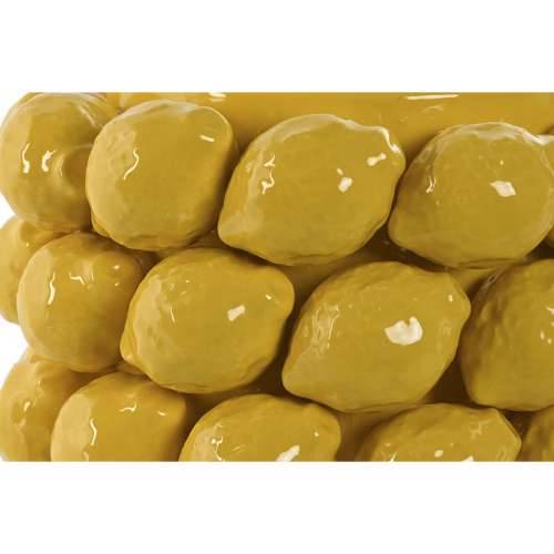 Stolni ukras Home ESPRIT Rumena Keramika Gres Keramika Limun Tropsko 28 x 28 x 20 cm Cijena
