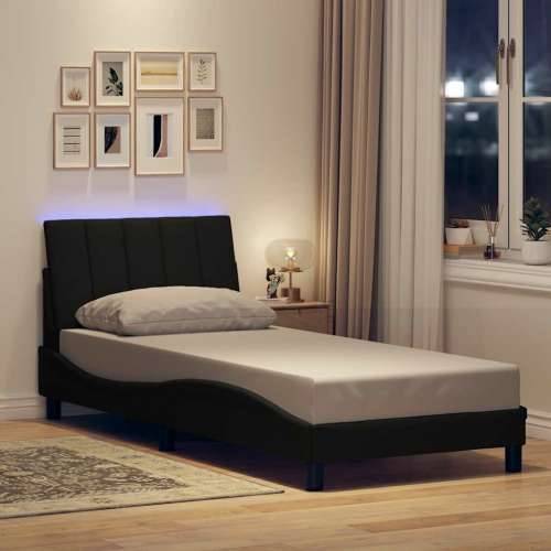 Okvir za krevet bez madraca crni 80x200cm od tkanine - Crna 80 x 200 cm Cijena