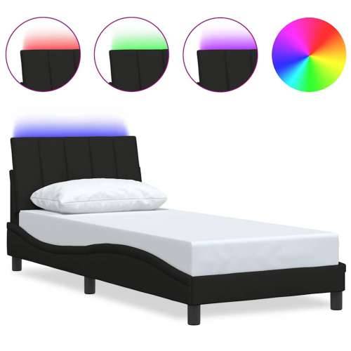 Okvir za krevet bez madraca crni 80x200cm od tkanine - Crna 80 x 200 cm Cijena
