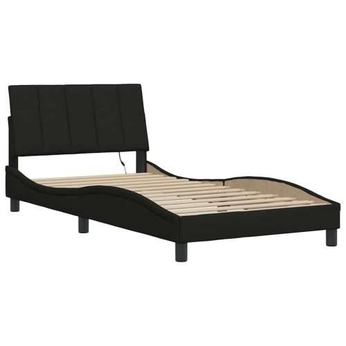 Okvir za krevet bez madraca crni 100x200 cm od tkanine - Crna 100 x 200 cm Cijena