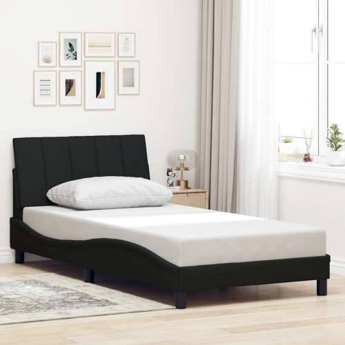 Okvir za krevet bez madraca crni 100x200 cm od tkanine - Crna 100 x 200 cm Cijena