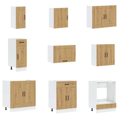 14-dijelni set kuhinjskih ormarića Kalmar konstruiranog drva - hrast artisan 1 Cijena