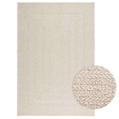 Tepih ZIZUR 140 x 200 cm s izgledom jute unutarnji i vanjski - Krema 140 x 200 cm Pravokutno Cijena