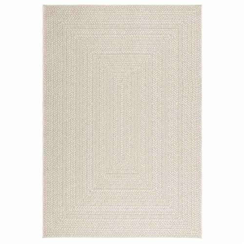 Tepih ZIZUR 140 x 200 cm s izgledom jute unutarnji i vanjski - Krema 140 x 200 cm Pravokutno Cijena