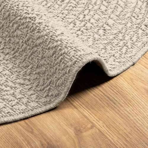 Tepih ZIZUR krem Ø 90 cm s izgledom jute unutarnji i vanjski - Krema Ø 90 cm Okruglo Cijena