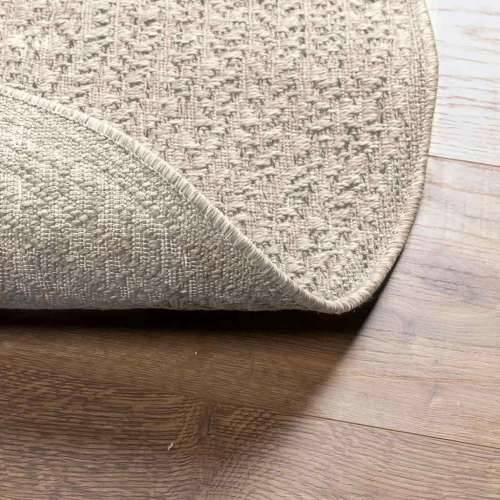 Tepih ZIZUR krem Ø 90 cm s izgledom jute unutarnji i vanjski - Krema Ø 90 cm Okruglo Cijena