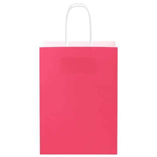 Papirnate vrećice 50 kom s ručkama ružičaste 15x8x21 cm - Ružičasta 15 x 8 x 21 cm 50 Cijena