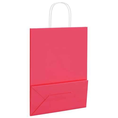 Papirnate vrećice 50 kom s ručkama ružičaste 26x12x35 cm - Ružičasta 26 x 12 x 35 cm 50 Cijena
