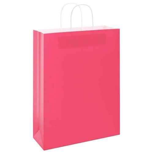 Papirnate vrećice 50 kom s ručkama ružičaste 32x12x42 cm - Ružičasta 32 x 12 x 42 cm 50 Cijena