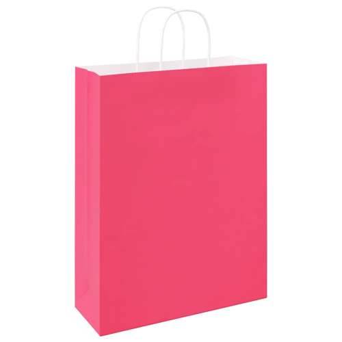 Papirnate vrećice 50 kom s ručkama ružičaste 32x12x42 cm - Ružičasta 32 x 12 x 42 cm 50 Cijena