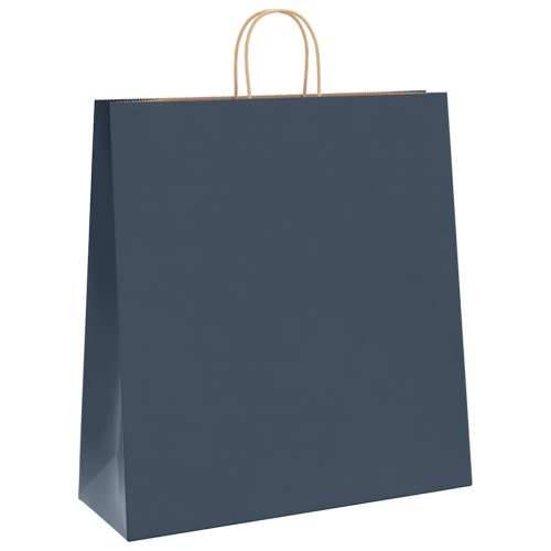 Papirnate vrećice 50 kom s ručkama plave 45x17x48 cm - Plava 45 x 17 x 48 cm 50 Cijena