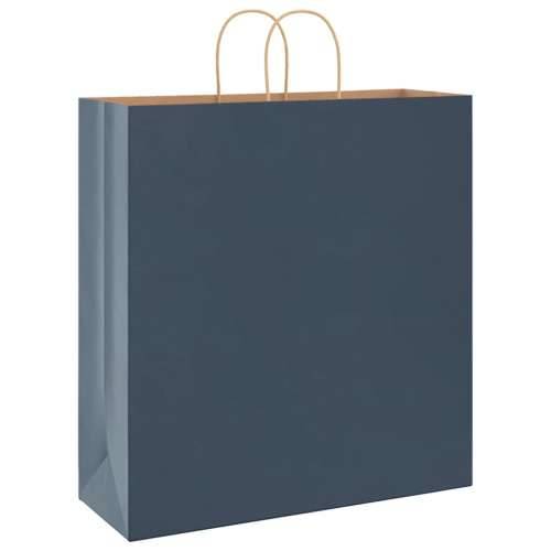Papirnate vrećice 50 kom s ručkama plave 45x17x48 cm - Plava 45 x 17 x 48 cm 50 Cijena